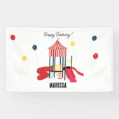 Banderoles Aire de jeu Enfants Garçons Filles Anniversaire No (Horizontal)