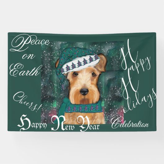 Banderoles Airedale Terrier (Horizontal)