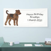 Banderoles Airedale terrier dog cartoon (Salon professionnel)