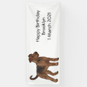 Banderoles Airedale terrier dog cartoon (Vertical)