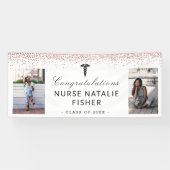 Banderoles Ajouter 2 Script de Photo Félicitations Diplômé(e) (Horizontal)