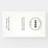 Banderoles Ajouter Business Logo Entreprise Événements d'entr (Horizontal)