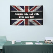 Banderoles Ajouter du texte sur le coussin drapeau anglais (Salon professionnel)