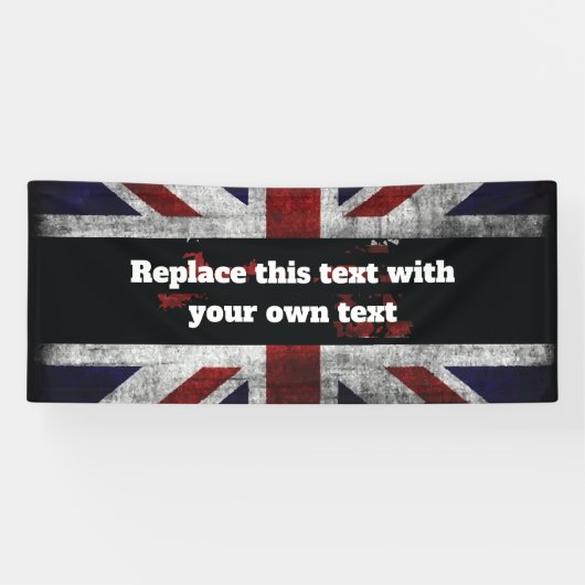 Banderoles Ajouter du texte sur le drapeau anglais Jeu d'orei (Horizontal)