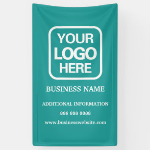 Banderoles Ajouter Logo Simple Modern Professional Turquoise