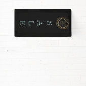 Banderoles Ajouter un logo d'entreprise / Elegant simple Aqua (Insitu)