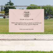 Banderoles Ajouter un logo d'entreprise et du texte promotion (Insitu)