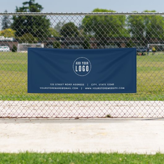 Banderoles Ajouter une adresse de logo Site Web Couleur perso (En situation)