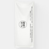 Banderoles Ajouter Votre Logo Adresse Site Web Entreprise (Vertical)