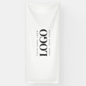 Banderoles Ajouter votre logo commercial Rectangle Simple Min (Vertical)