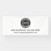 Banderoles Ajouter votre logo d'entreprise et votre site Web (Horizontal)