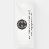 Banderoles Ajouter votre logo d'entreprise et votre site Web (Vertical)