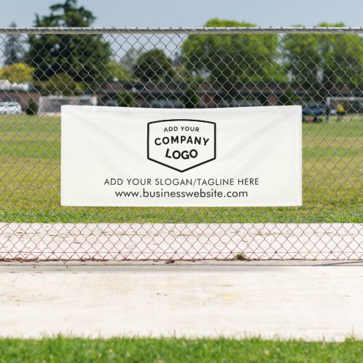 Banderoles Ajouter votre logo et votre site Web d'affaires pe (En situation)