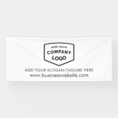 Banderoles Ajouter votre logo et votre site Web d'affaires pe (Horizontal)