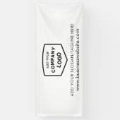 Banderoles Ajouter votre logo et votre site Web d'affaires pe (Vertical)