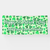 Banderoles Ajouter votre texte Irlande Irish Party St Patrick (Horizontal)