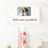 BANDEROLES AJOUTER VOTRE TEXTE PHOTO NOËL (En situation)