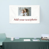 BANDEROLES AJOUTER VOTRE TEXTE PHOTO NOËL (Salon professionnel)