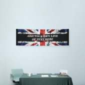 Banderoles Ajouter votre texte sur le drapeau anglais Jeu d'o (Salon professionnel)