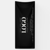 Banderoles Ajoutez votre logo commercial Rectangle et minimal (Vertical)