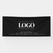 Banderoles Ajoutez votre logo commercial Rectangle et minimal (Horizontal)