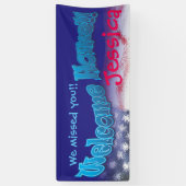 Banderoles Ajoutez votre propre drapeau à la maison bienvenu (Vertical)