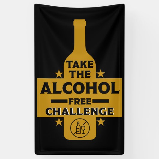 Banderoles Alcool Gratuit Et Sobre (Vertical)