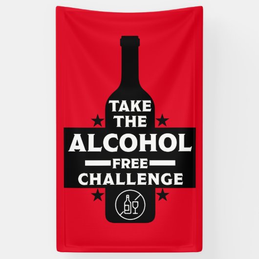 Banderoles Alcool Gratuit Et Sobre (Vertical)