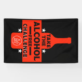 Banderoles Alcool Gratuit Et Sobre (Horizontal)