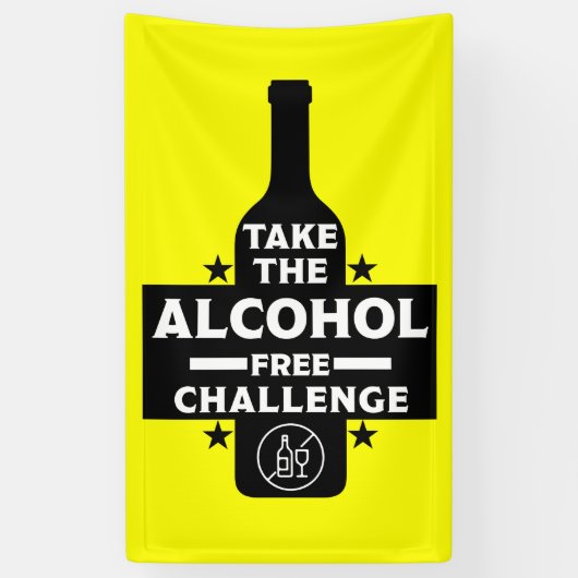 Banderoles Alcool Gratuit Et Sobre (Vertical)