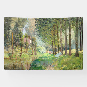 Banderoles Alfred Sisley - Repos au bord du ruisseau