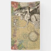 Banderoles Alice au pays des merveilles Flamant rose classiqu (Vertical)