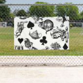 Banderoles Alice White Rabbit Wonderland Classic (En situation)