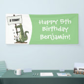 Banderoles Aligator de crocodile drôle avec dessin animé (Salon professionnel)