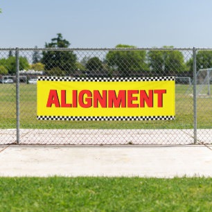 Banderoles Alignement avant Atelier Automobile Grand Jaune