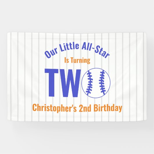 Banderoles All-Star Baseball 2e anniversaire (Horizontal)