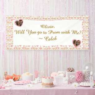 Banderoles Aller au bal avec moi Promesse romantique de bal