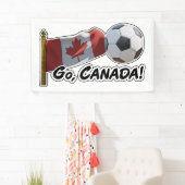 Banderoles Allez, fan de football du Canada (En situation)