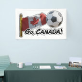 Banderoles Allez, fan de football du Canada (Salon professionnel)