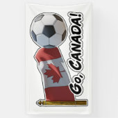 Banderoles Allez, fan de football du Canada (Vertical)