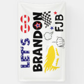 BANDEROLES ALLONS BRANDON AVEC TRUMP (Vertical)