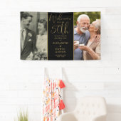 Banderoles Alors Et Maintenant 2 Photo 50e Anniversaire Bienv (En situation)