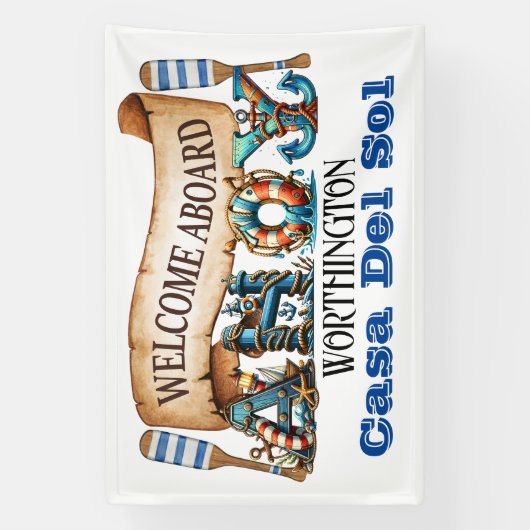 Banderoles AMARRAGE Nautique (Verticale)