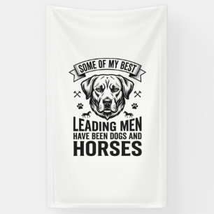 Banderoles Amateur de chien cheval vintage conception hommes 