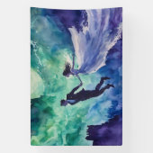 Banderoles Amateurs de vol - Peinture aquarelle (Verticale)