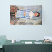 Banderoles Amedeo Modigliani - Petite fille en bleu (Salon professionnel)