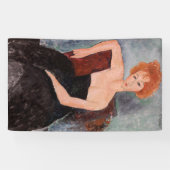 Banderoles Amedeo Modigliani - Robe de soirée pour filles rou (Horizontal)