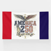 Banderoles America 250 Anniversary Design (Horizontal)