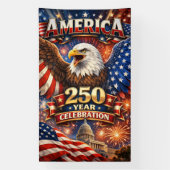 Banderoles America 250 Eagle Celebration with Capitol (Verticale)