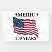Banderoles America 250 Years Flag (Horizontal)